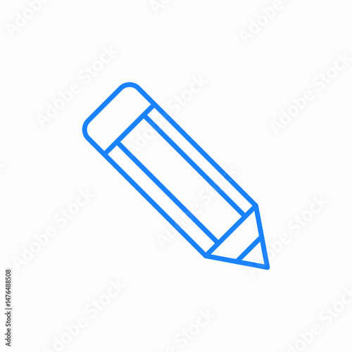 pencil write draw pen icon sign vector