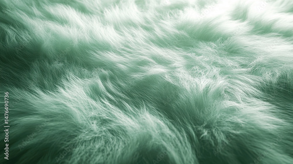 Fototapeta premium Abstract Swirling Green and White Texture