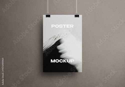 Clipped Poster Mockup