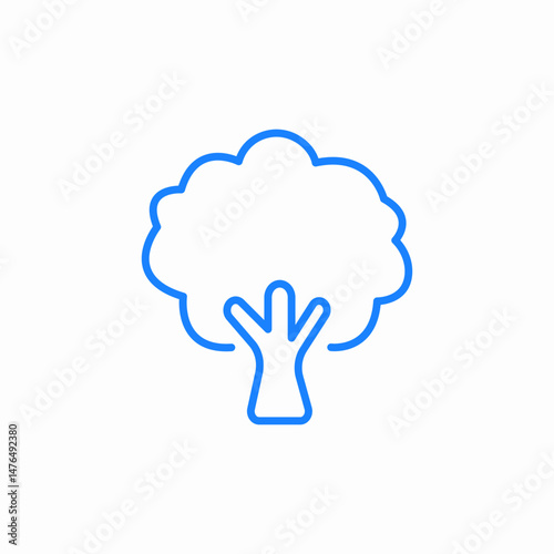 tree nature ecology icon sign vector