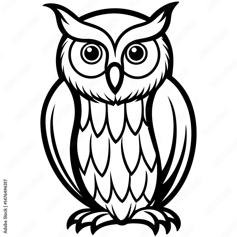 Fototapeta premium owl on a branch