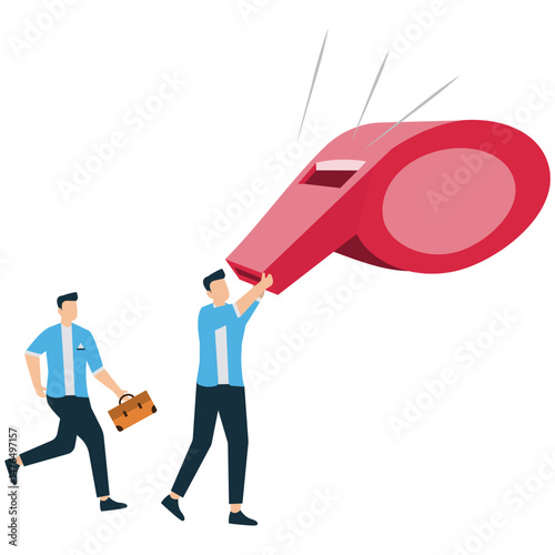 Whistleblower Business Alert Concept