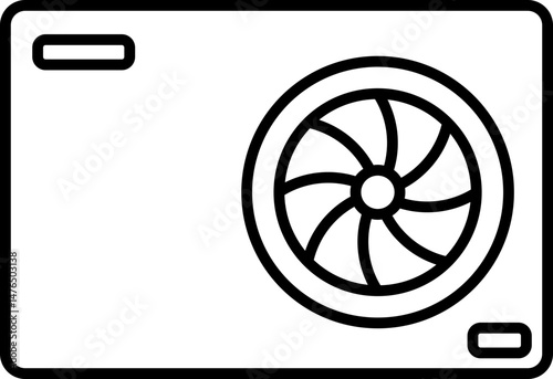 Industrial ventilation isolated icon