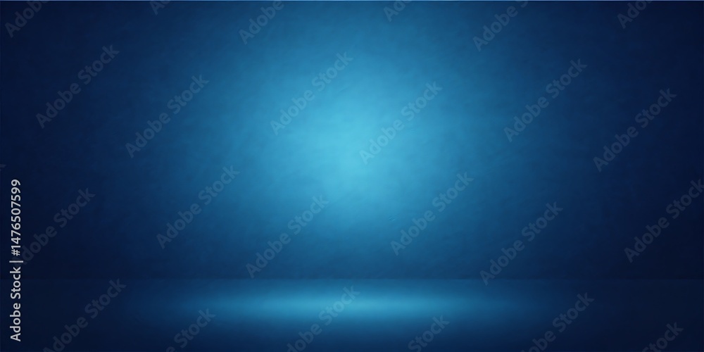 Obraz premium Dark Blue Studio Background with Subtle Texture and Gradient Lighting