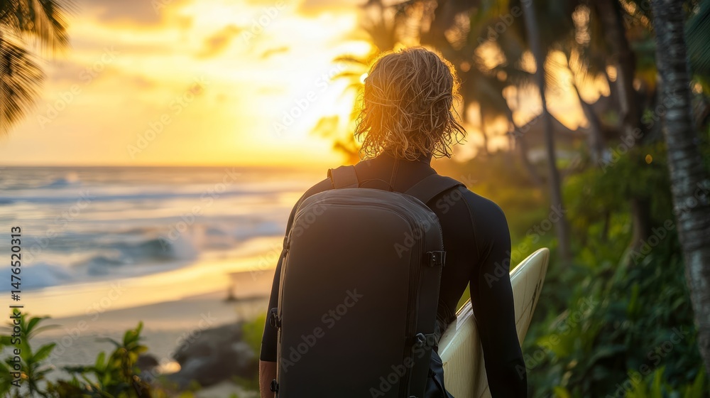 Fototapeta premium Beach Lifestyle and Freedom Concept at Dusk