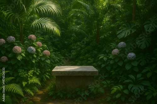 tropical garden in thailand