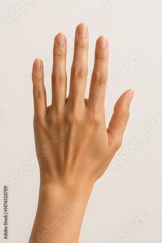 female hands isolated on white