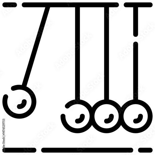 pendulum vector outline icon