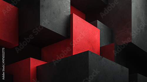 red and black background