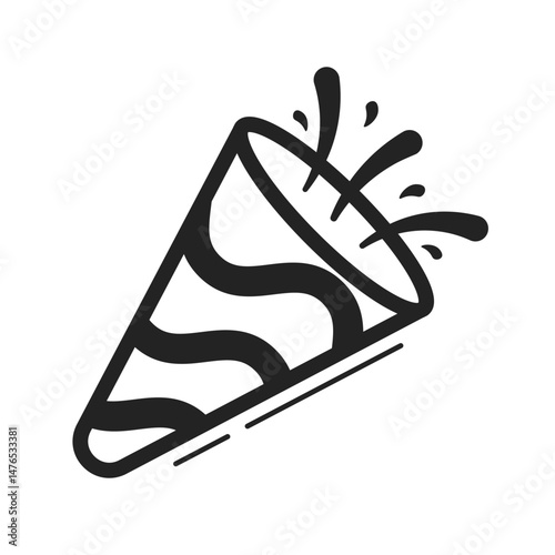 Birthday Doodle Line Element Design