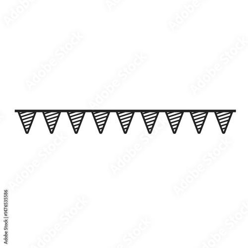 Birthday Doodle Line Element Design