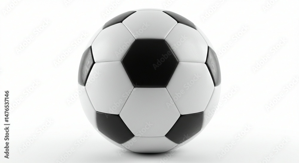 Obraz premium A soccer, football ball on an isolated white background