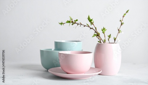 Wallpaper Mural green plant in a pot Torontodigital.ca