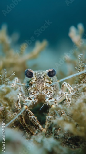 Subtle hues depict marine creature in natural habitat photo