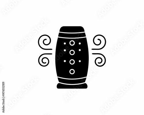 creative details Outline silhouette Air purification icon vector illustration