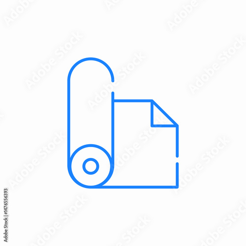 paper roll sheet icon sign vector