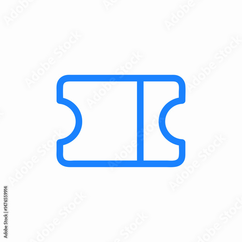 ticket pass coupon icon sign vector