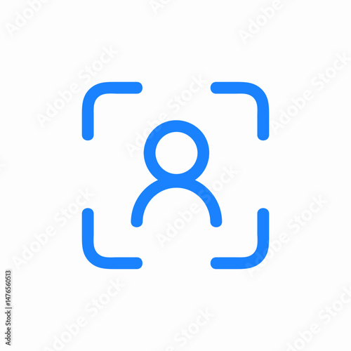 user focus target icon sign vector