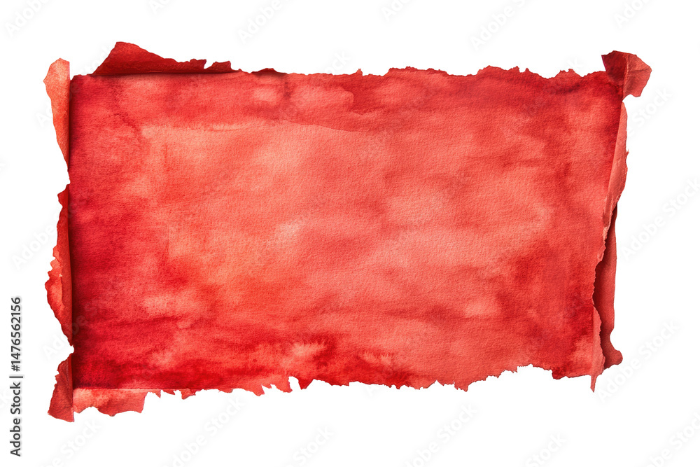 Red watercolor paper scroll Red watercolor paper scroll