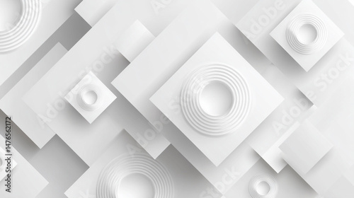 Minimal geometric white light background abstract design. vector White abstract on gray background abstract white background
