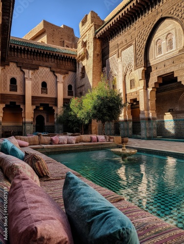 Tranquil Courtyard Oasis Moroccan Riad with Pool