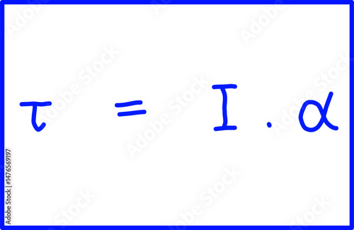 rotational dynamics physics, physics formula for the relationship between moment of force and angular acceleration