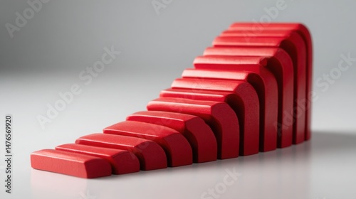 Ai-reinforced growth arc icon concept for predictive expansion and strategic development in modern business environments