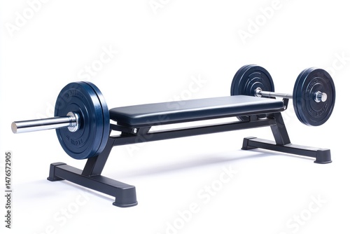 decline bench press isolate on white background