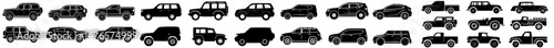 Car body types consist of various vehicles in a modern illustration collection