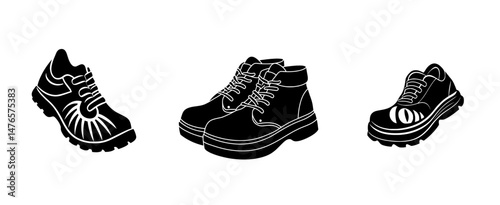 A human step is symbolized by the footprint pair icon, also known as a shoe imprint