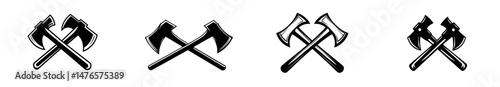 The logo featuring crossed axes is a symbol of the lumberjack tool and the wood industry