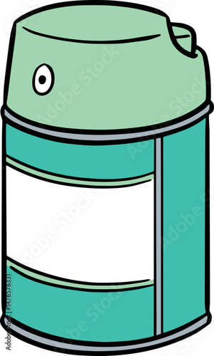 Illustration of spray can
