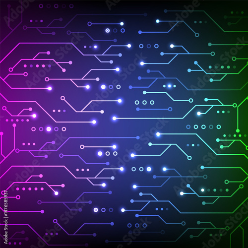Circuit board background. featuring futuristic electronic technology network concept.