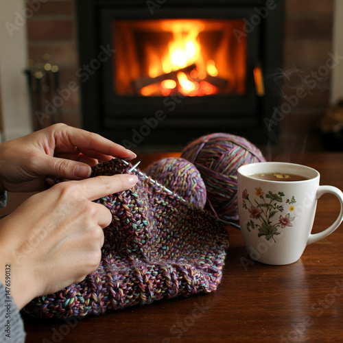 handmade craft and knitting