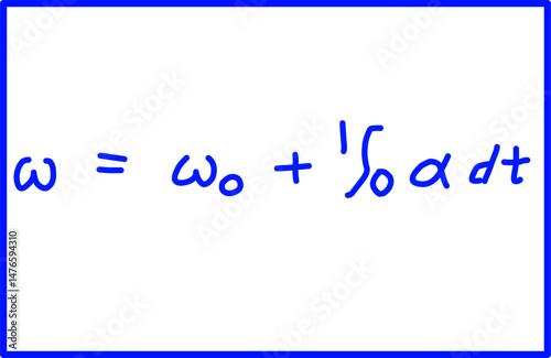 physics of rotational motion, physics formula of angular position from acceleration function