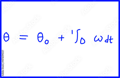 physics of rotational motion, physics formula of angular position from velocity function