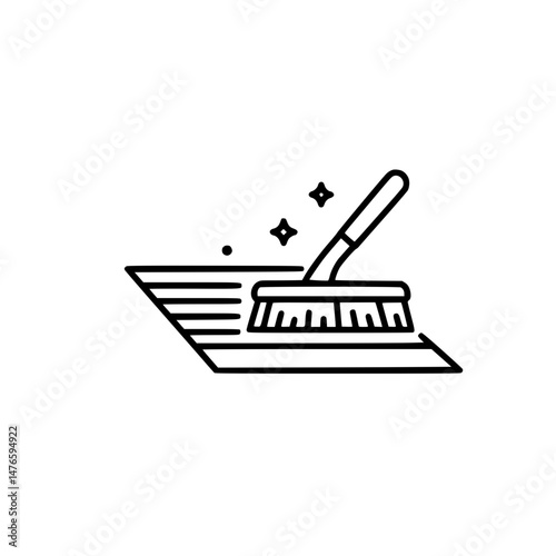 Broom Cleaning Icon