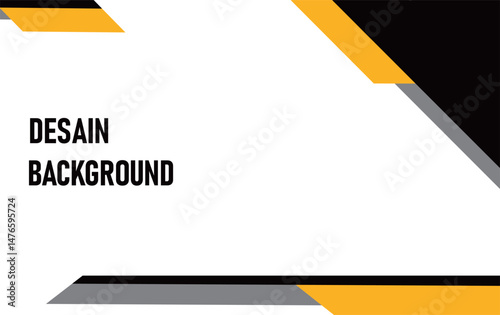 Abstract Background Design black and orange and grey on gradient white background. can be used for banner, poster and billboard.