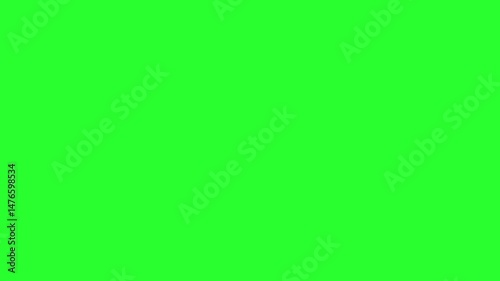 Neon Cartoon Electric Element Animation with Central Light and Electric Sparks – Explosions and Sparks on Green Screen Background
