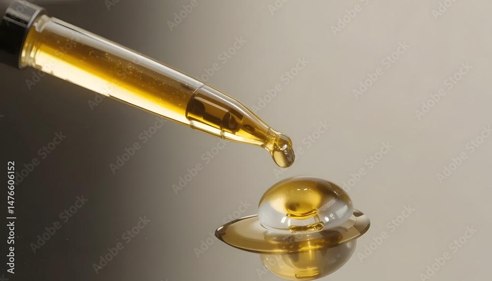 custom made wallpaper toronto digitalGolden liquid drips from glass dropper