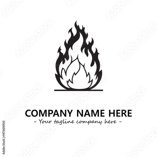 Fire Logo Company Design Illustration Vector Graphic Image