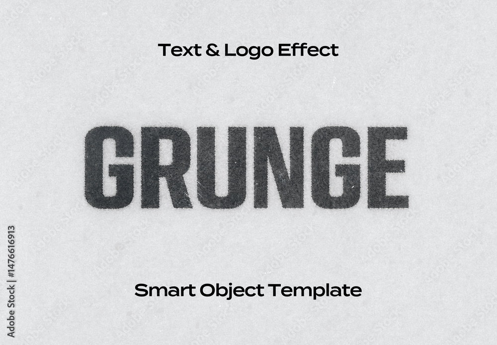 Print Printer Paper Text Logo Style Effect Mockup Logotype Template ...