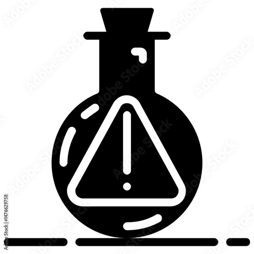 lab  jar vector glyph icon