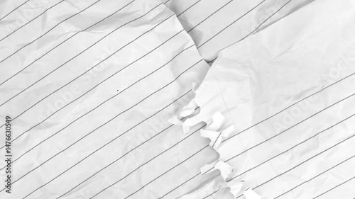 Notebook Paper Crumpled