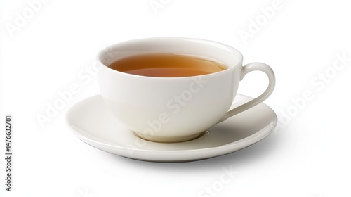 Wallpaper Mural A cup of tea with tea leaves and a green sprig. Torontodigital.ca