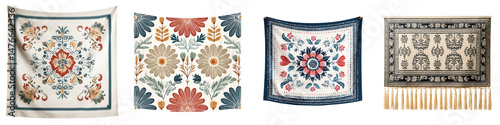 Vibrant floral textile patterns showcasing intricate designs with a blend of colors and styles, ideal for home decor and textile applications.