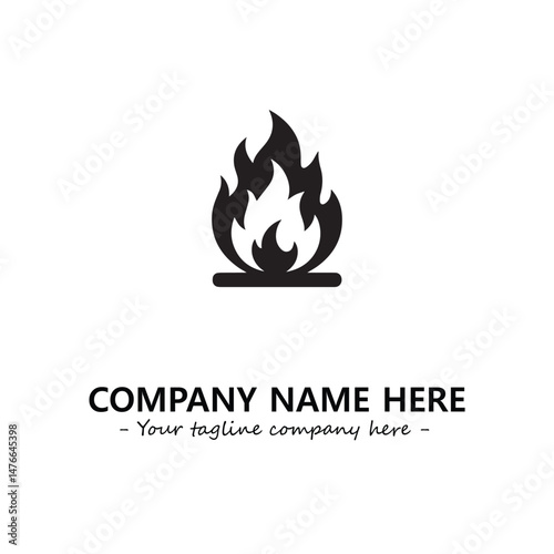 Fire Logo Company Design Illustration Vector Graphic Image