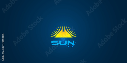 Dynamic Bright Sun Rays Brand Company Symbol