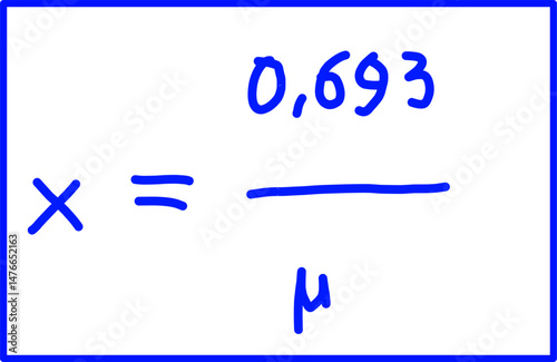 core physics, Half Value Layer physics formula