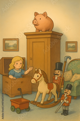The Money Box, Andersen's fairy tale,generative ai